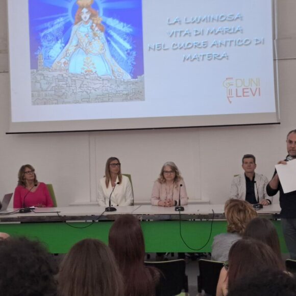 Gli studenti del Liceo Artistico Duni-Levi di Matera realizzano le installazioni per l’Ottavario: “La luminosa vita di Maria nel cuore antico di Matera”, progetto in collaborazione con l’Associazione Maria SS. della Bruna